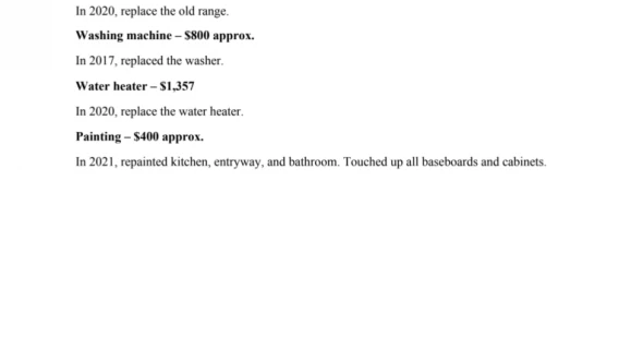 A List of Property Improvements